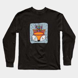 Colorful Fox Long Sleeve T-Shirt